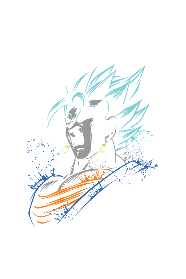 Men's Super God Saiyan Goku Oversized T-Shirt