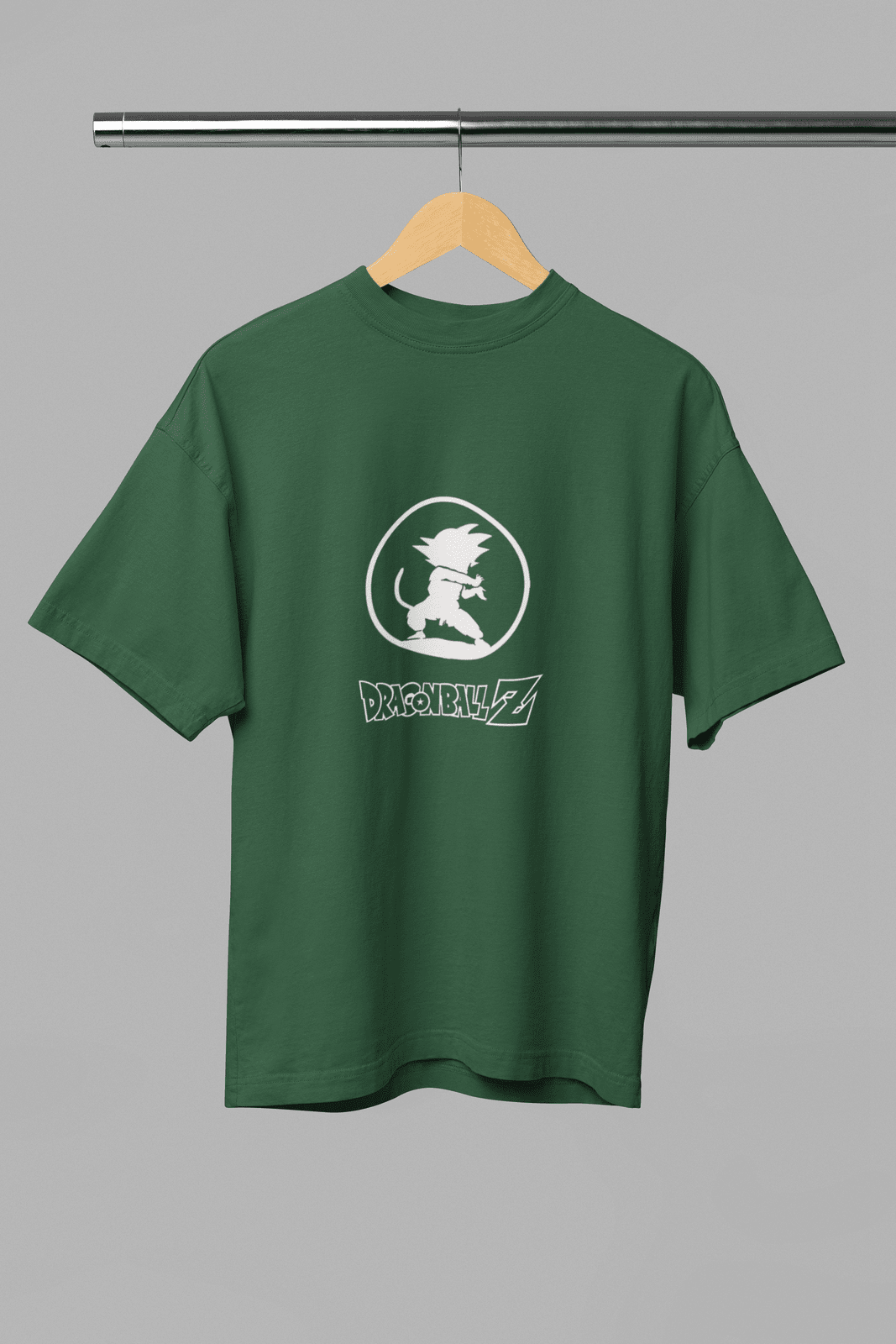 Men's B&W Dragon Ball Z Oversized T-Shirt