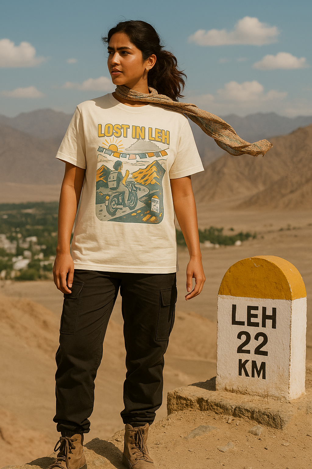 Women's Classic Round Neck Leh T-Shirt