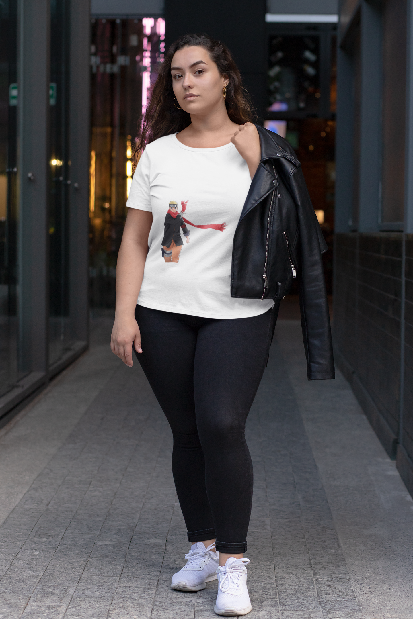 Anime Women's Round Neck Naruto T-Shirt - Kiseki Apparels