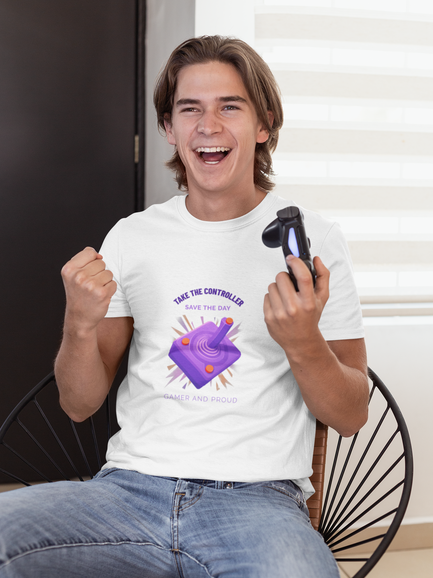 Retro Controller Men's Round Neck TShirt - Kiseki Apparels