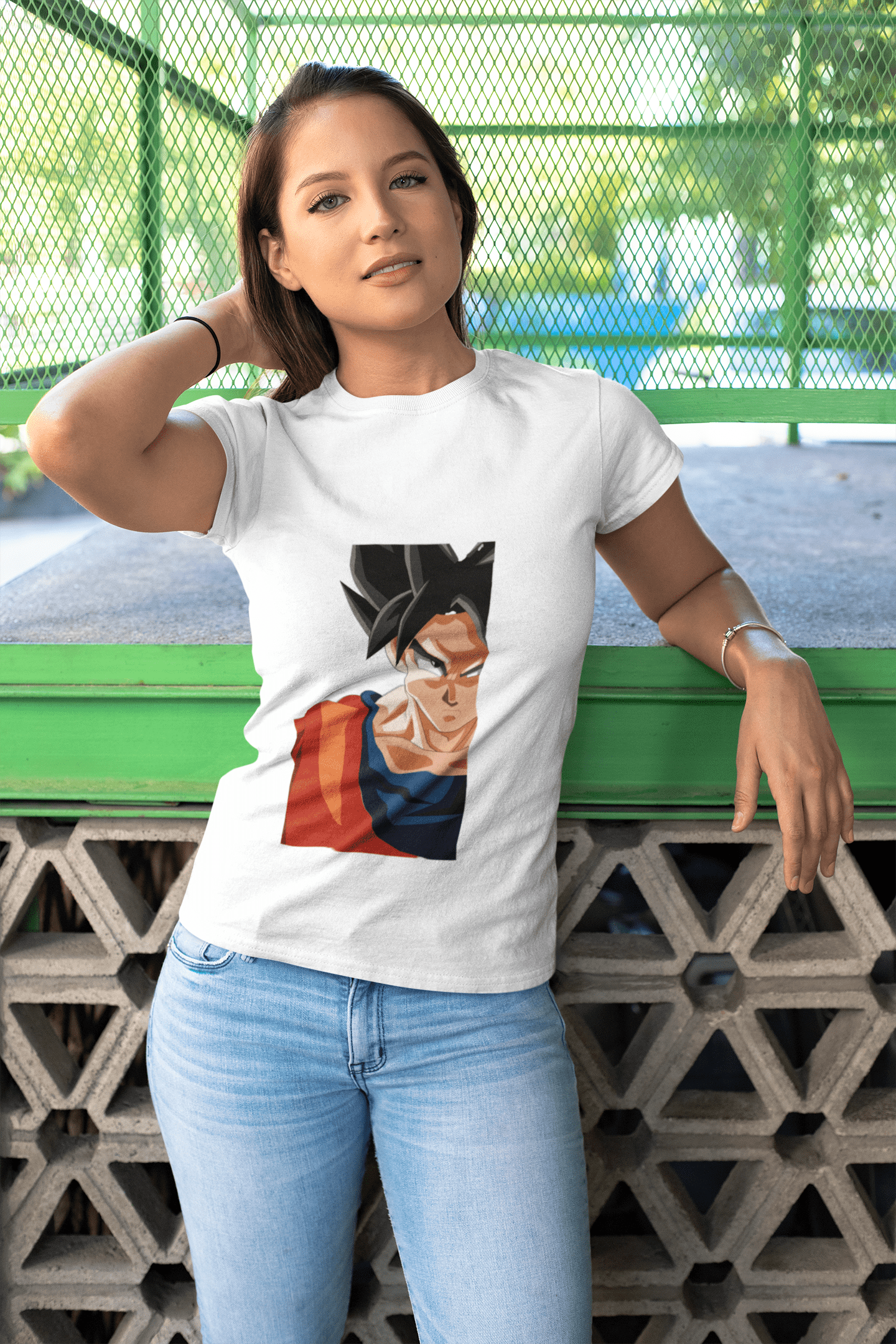 Anime Goku Women's Round Neck T-Shirt - Kiseki Apparels