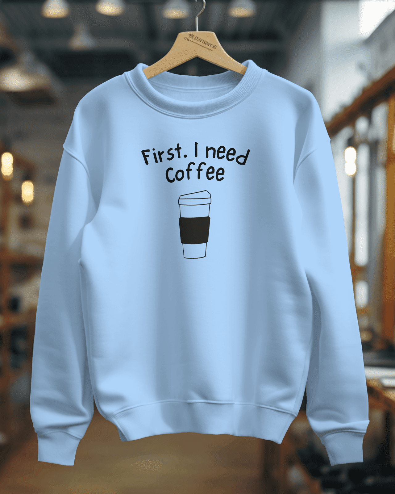 Women's Super Combed Premium Sweatshirts - Coffee - Kiseki Apparels