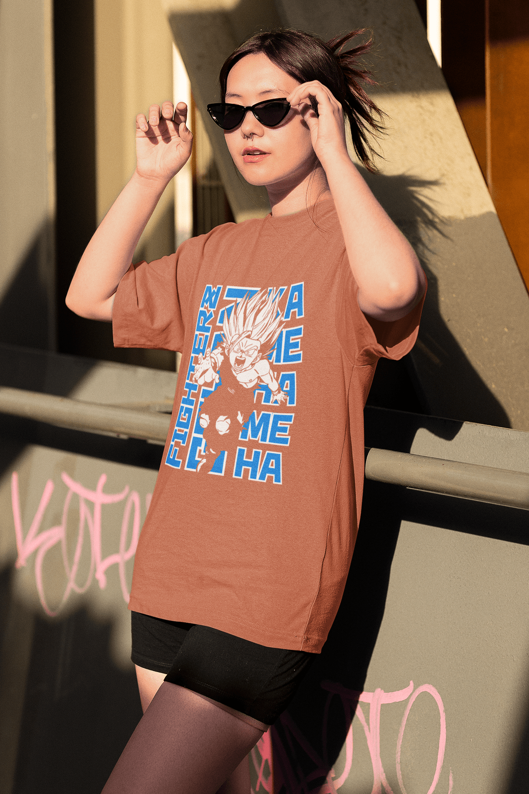 Women's Fighter Vegeta Oversized T-Shirt