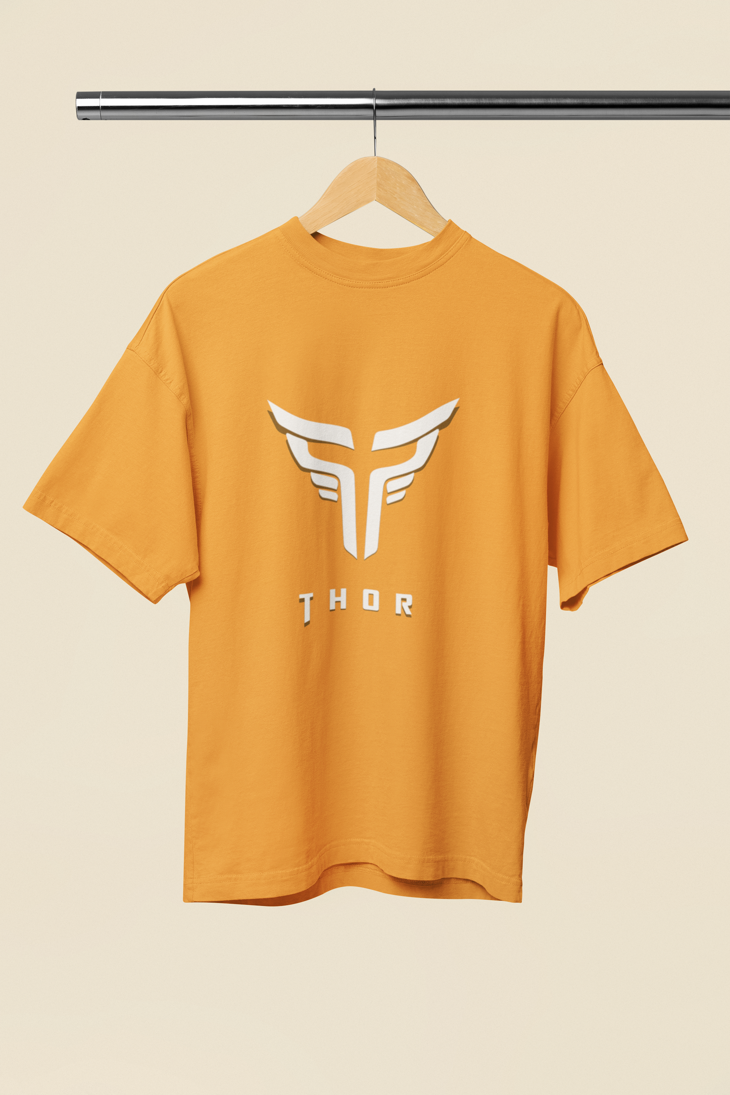 Men's Thunder God Oversized Tee: Channel Your Inner Lightning