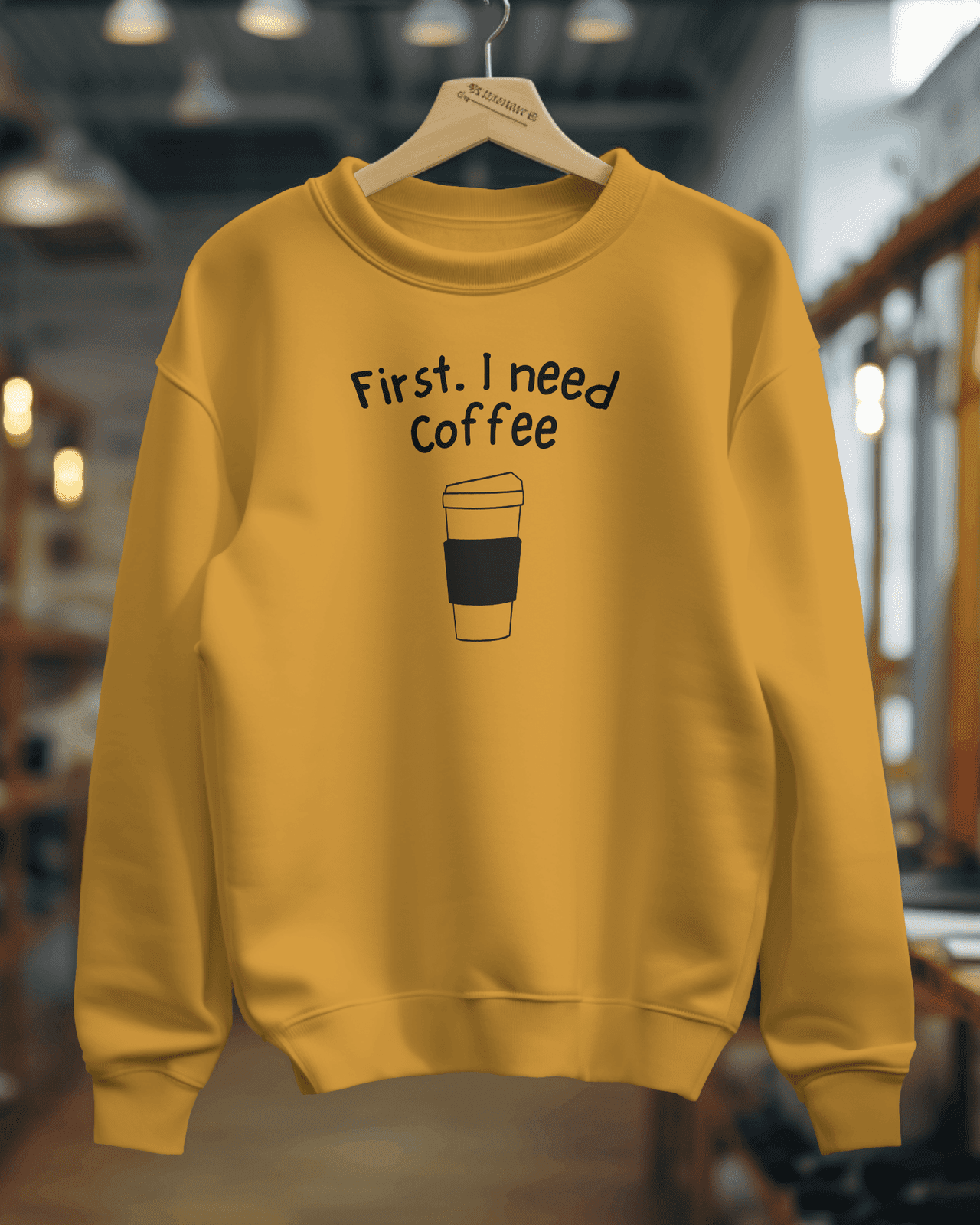 Women's Super Combed Premium Sweatshirts - Coffee - Kiseki Apparels