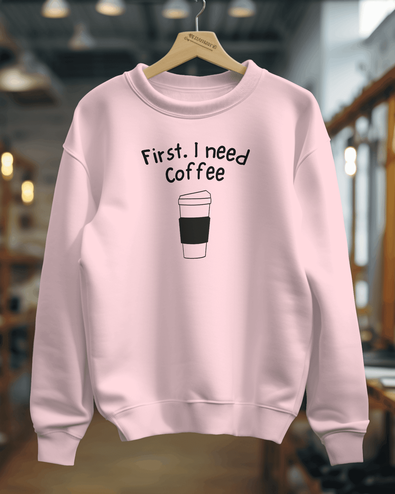 Women's Super Combed Premium Sweatshirts - Coffee - Kiseki Apparels