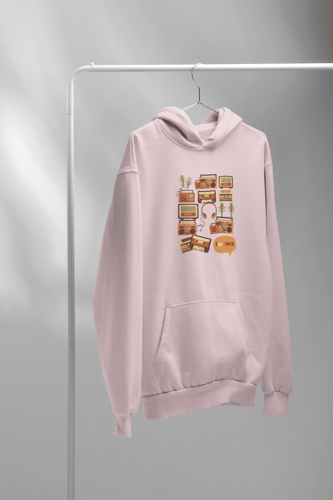 Women's Oversized Hooded Sweatshirt - 90s - Kiseki Apparels