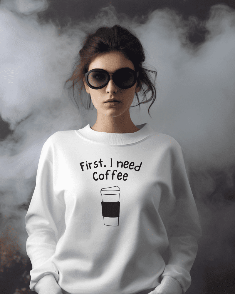 Women's Super Combed Premium Sweatshirts - Coffee - Kiseki Apparels