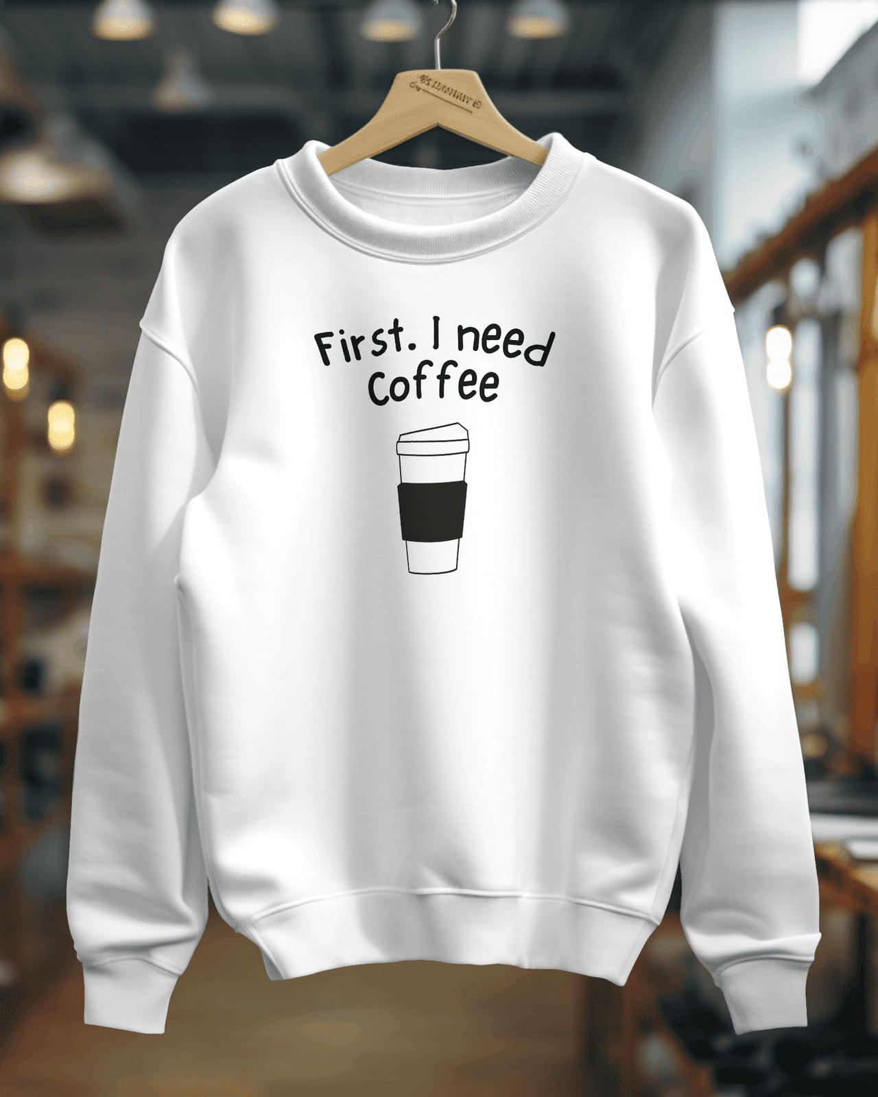 Women's Super Combed Premium Sweatshirts - Coffee - Kiseki Apparels