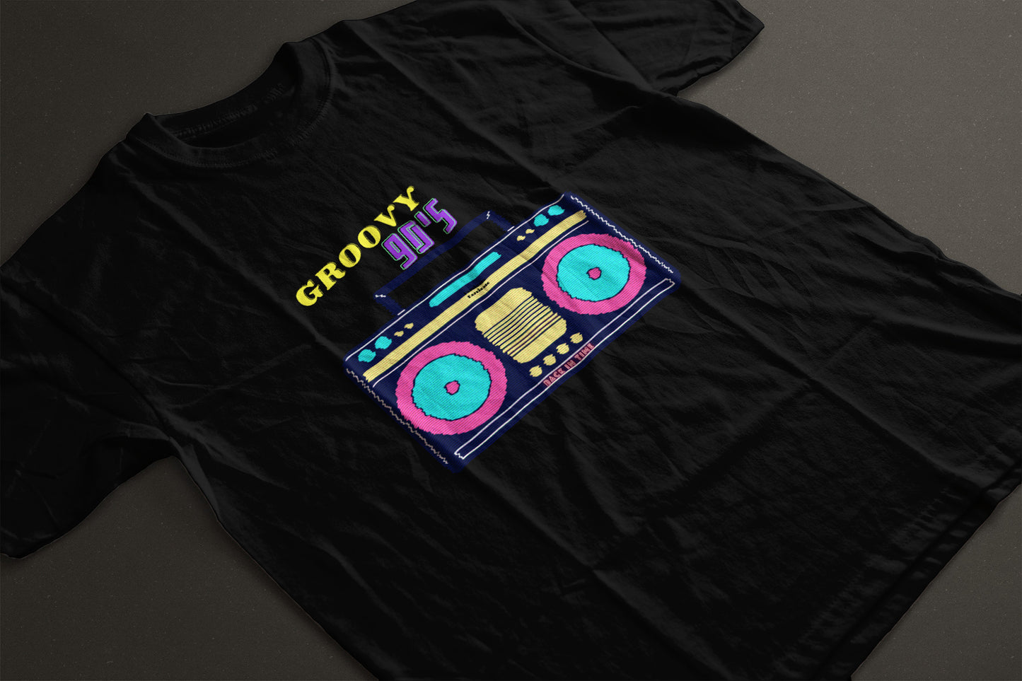 Retro Tape Recorder Men's Round Neck TShirt - Kiseki Apparels