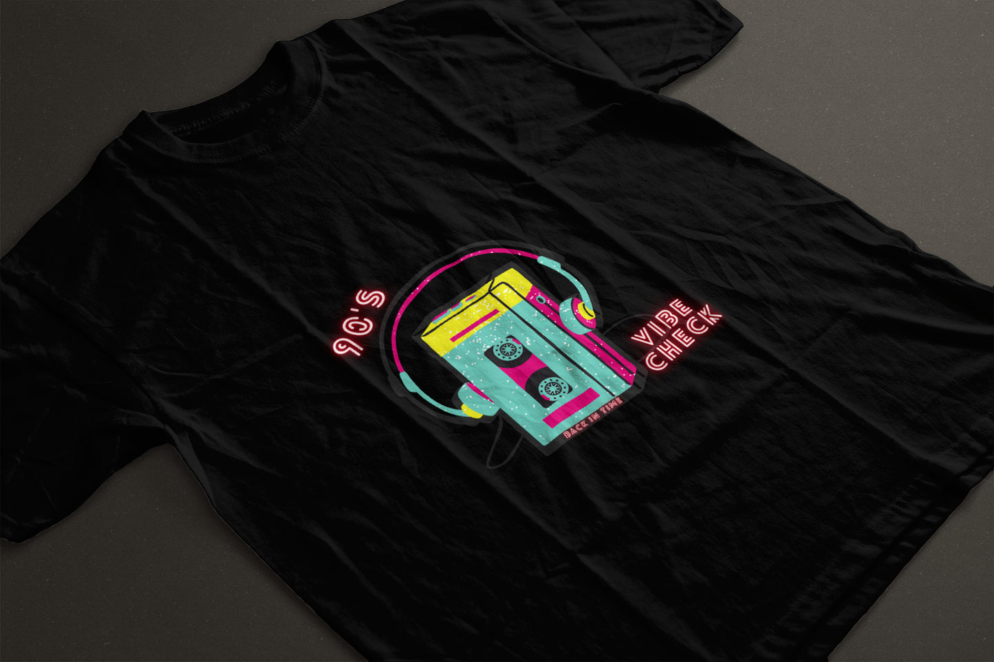 Retro Walkman Men's Round Neck TShirt - Kiseki Apparels