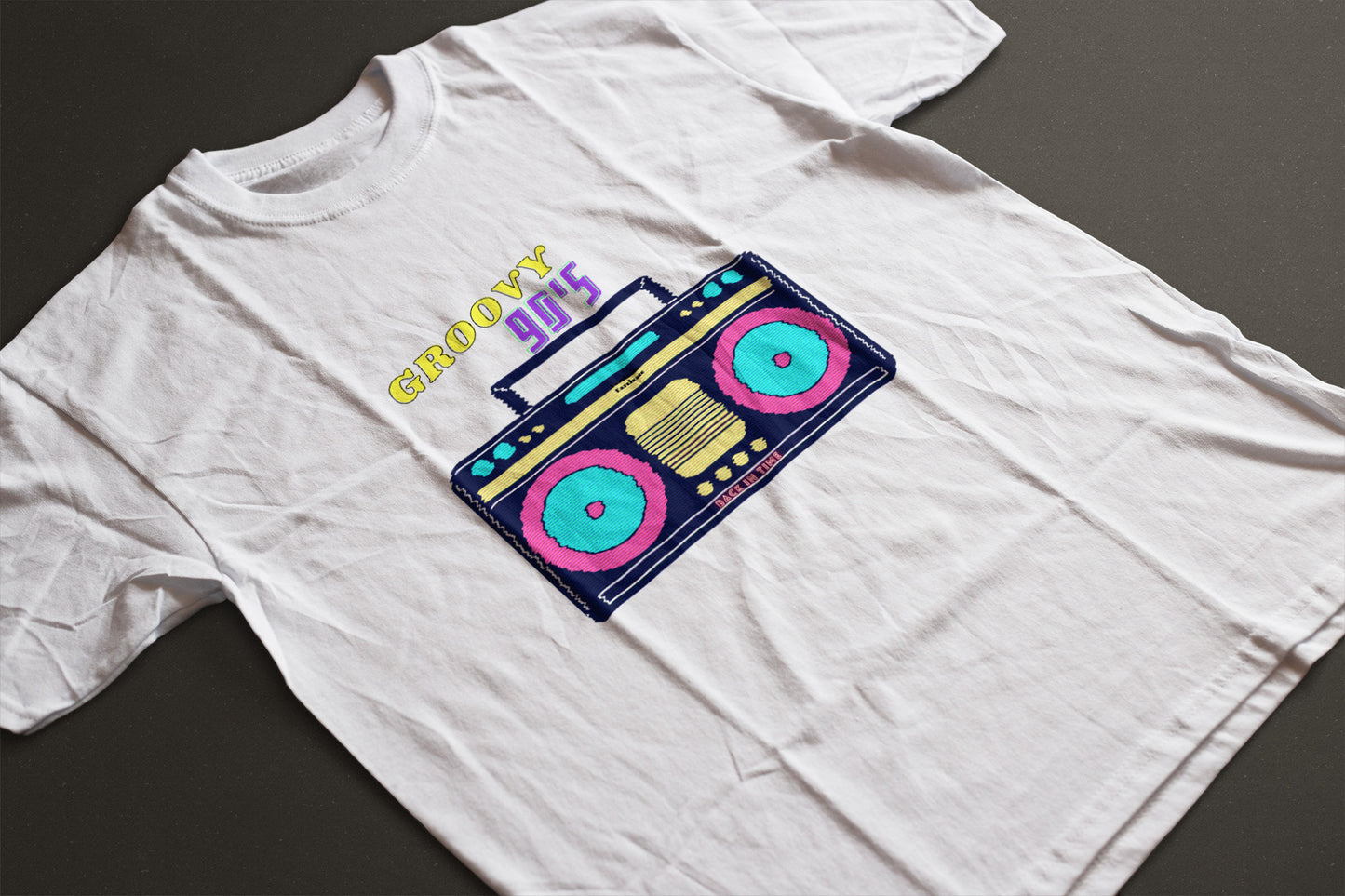 Retro Tape Recorder Men's Round Neck TShirt - Kiseki Apparels