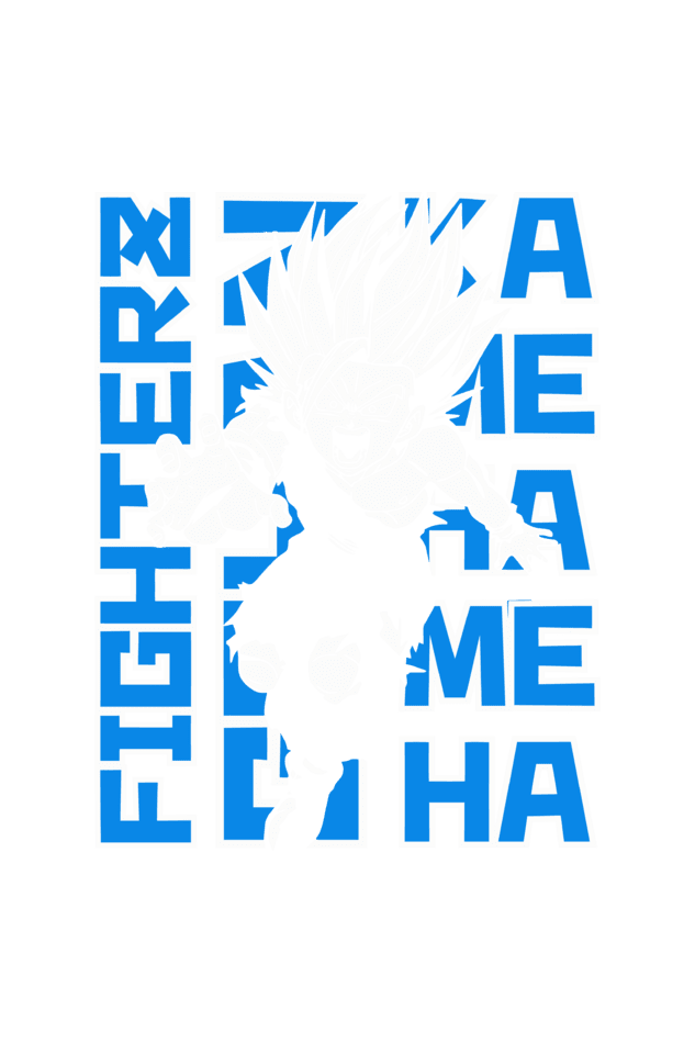 Men's Fighter Vegeta Oversized T-Shirt