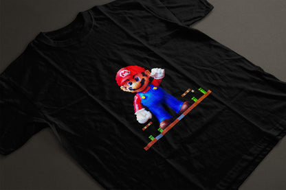 Retro Super Mario Women's Round Neck T-Shirt - Kiseki Apparels