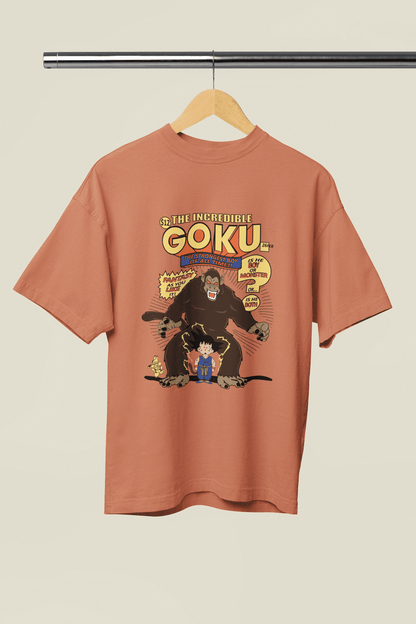 Men's Incredible Goku Oversized T-Shirt