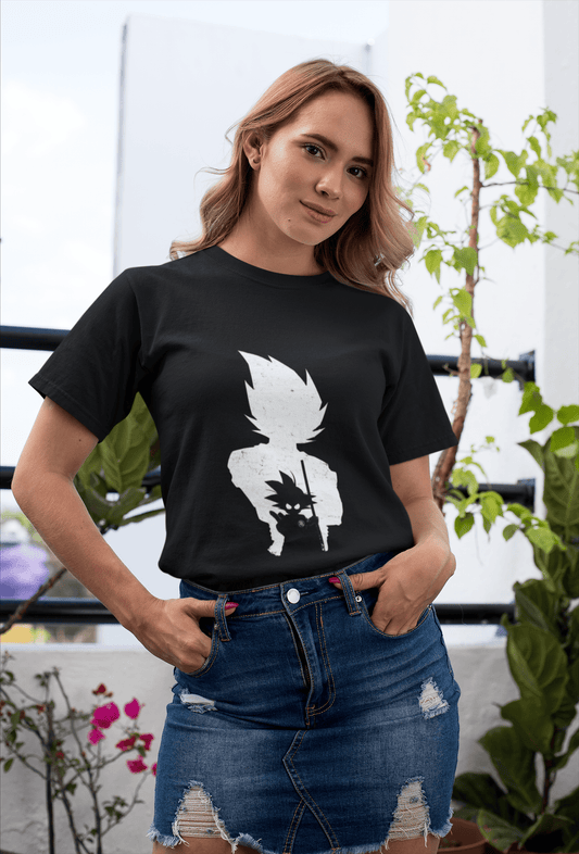 Anime Goku-Gohan Women's Round Neck T-Shirt - Kiseki Apparels