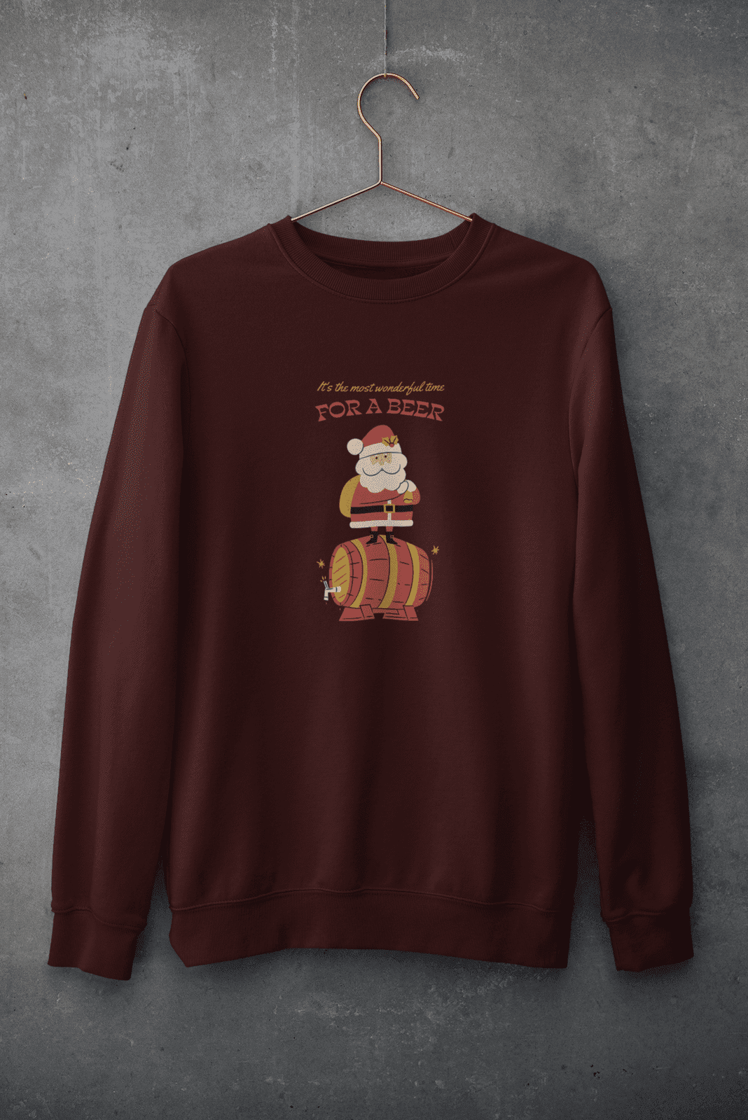 Men's Premium Oversized Sweatshirts - Santa - Kiseki Apparels