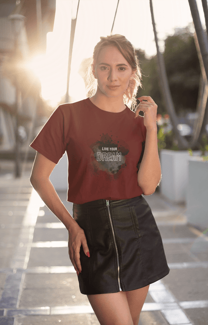 Women's Round Neck Dream TShirt - Kiseki Apparels