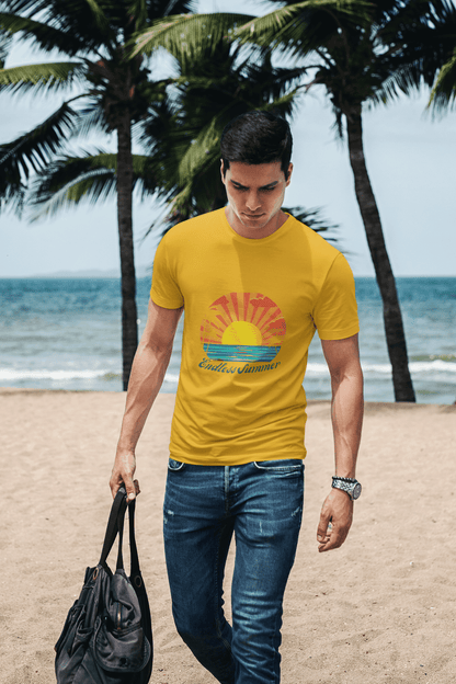 Men's Round Neck Beach T-Shirt - Kiseki Apparels