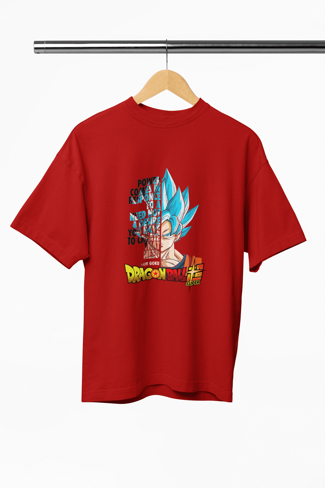 Men's Super God Goku Oversized T-Shirt