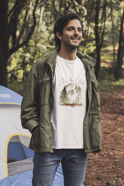 Men's Round Neck Mountain T-Shirt - Kiseki Apparels