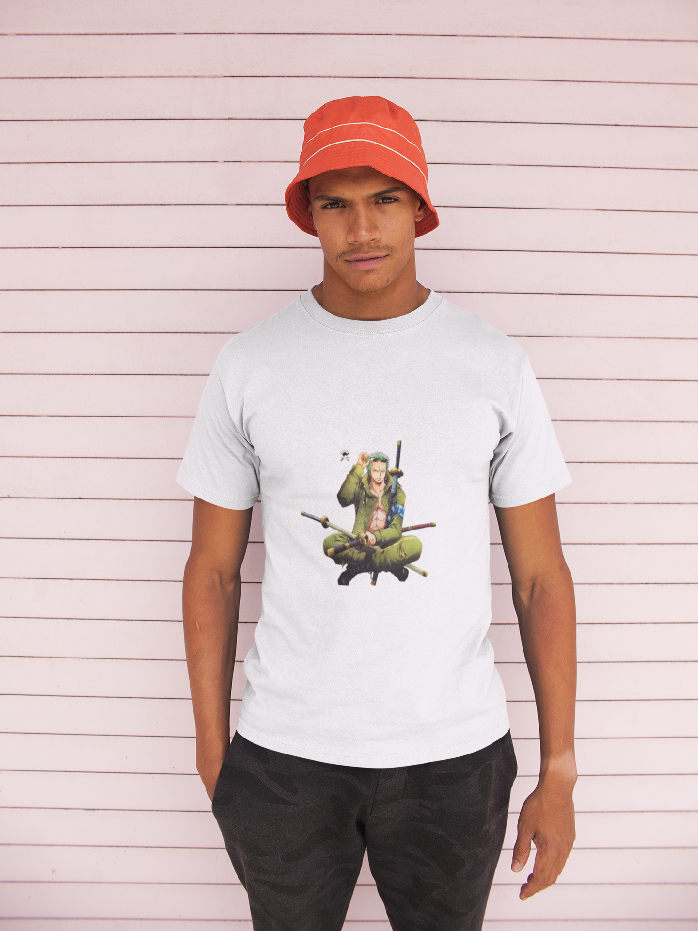 Anime Men's Round Neck Zoro TShirt - Kiseki Apparels