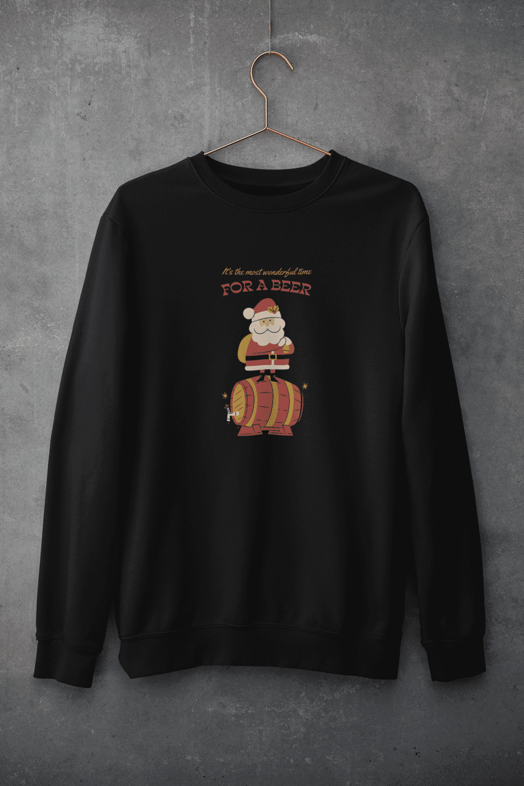 Men's Premium Oversized Sweatshirts - Santa - Kiseki Apparels