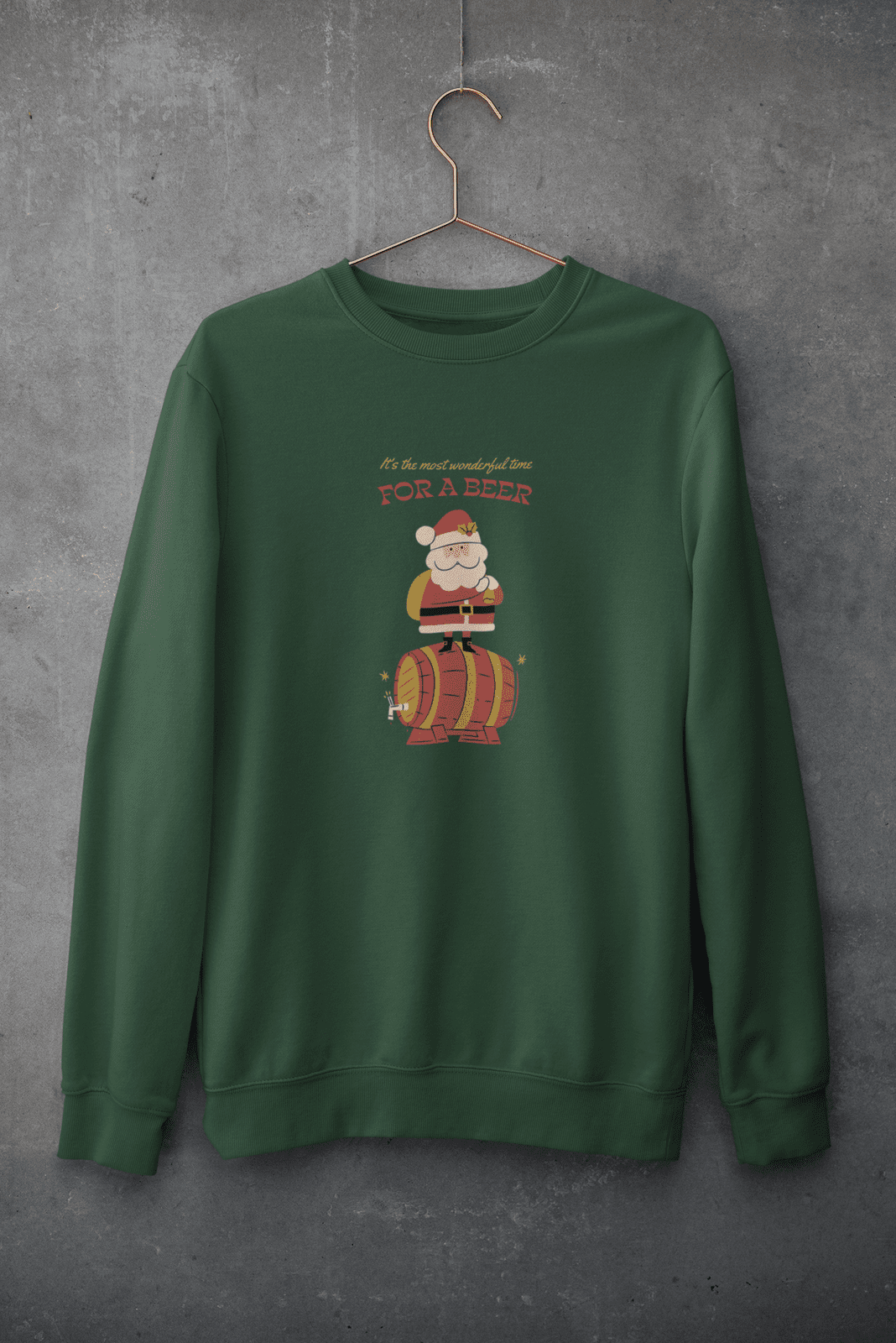 Men's Premium Oversized Sweatshirts - Santa - Kiseki Apparels