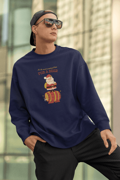 Men's Premium Oversized Sweatshirts - Santa - Kiseki Apparels