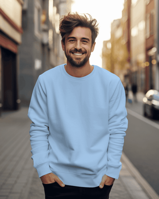 Men's Super Combed Premium Sweatshirts - Solid - Kiseki Apparels