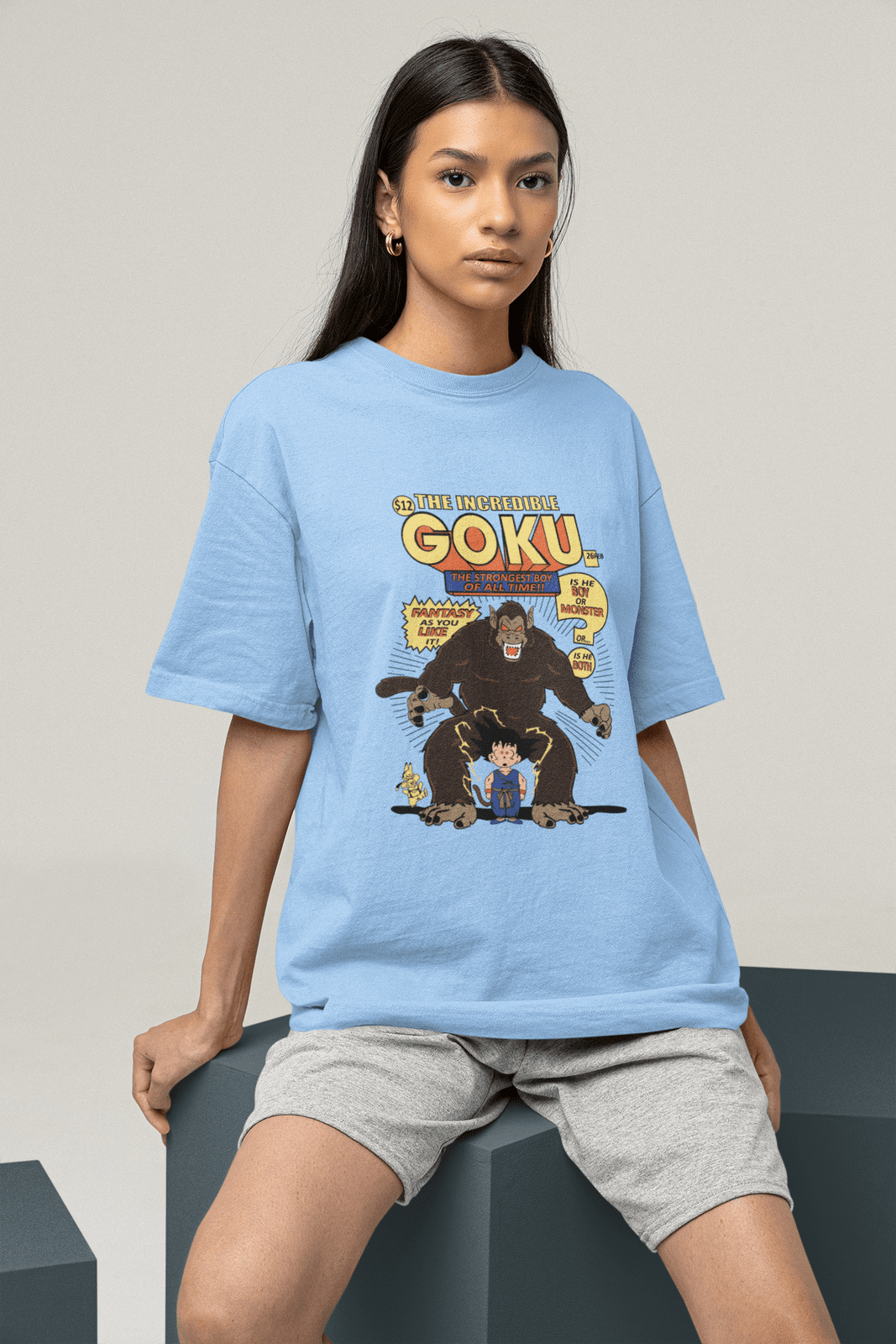 Women's Incredible Goku Oversized T-Shirt
