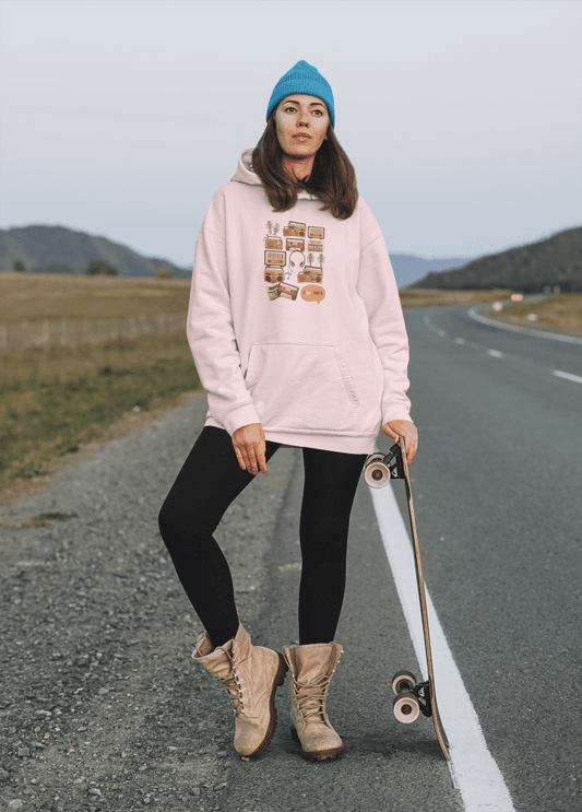 Women's Oversized Hooded Sweatshirt - 90s - Kiseki Apparels