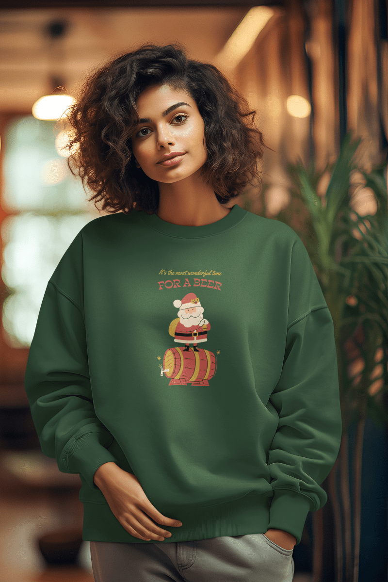 Women's Premium Oversized Sweatshirts - Santa - Kiseki Apparels